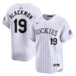 Men's Colorado Rockies Charlie Blackmon  White Home Limited Player Jersey