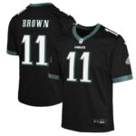 A.J. Brown Philadelphia Eagles #11 Youth Game Jersey - Black