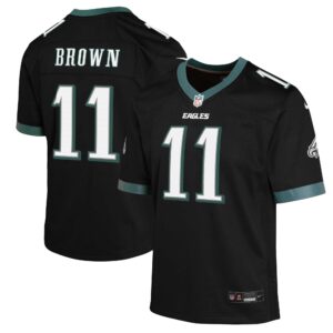 A.J. Brown Philadelphia Eagles #11 Youth Game Jersey - Black