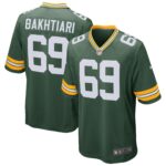 David Bakhtiari Green Bay Packers Game Player Jersey - Green