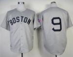 Mitchell And Ness 1939 Boston Red Sox #9 Ted Williams Grey Throwback Stitched Jersey