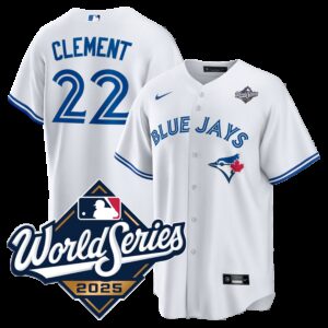 Ernie Clement #22 Toronto Blue Jays 2025 World Series Replica Jersey - White