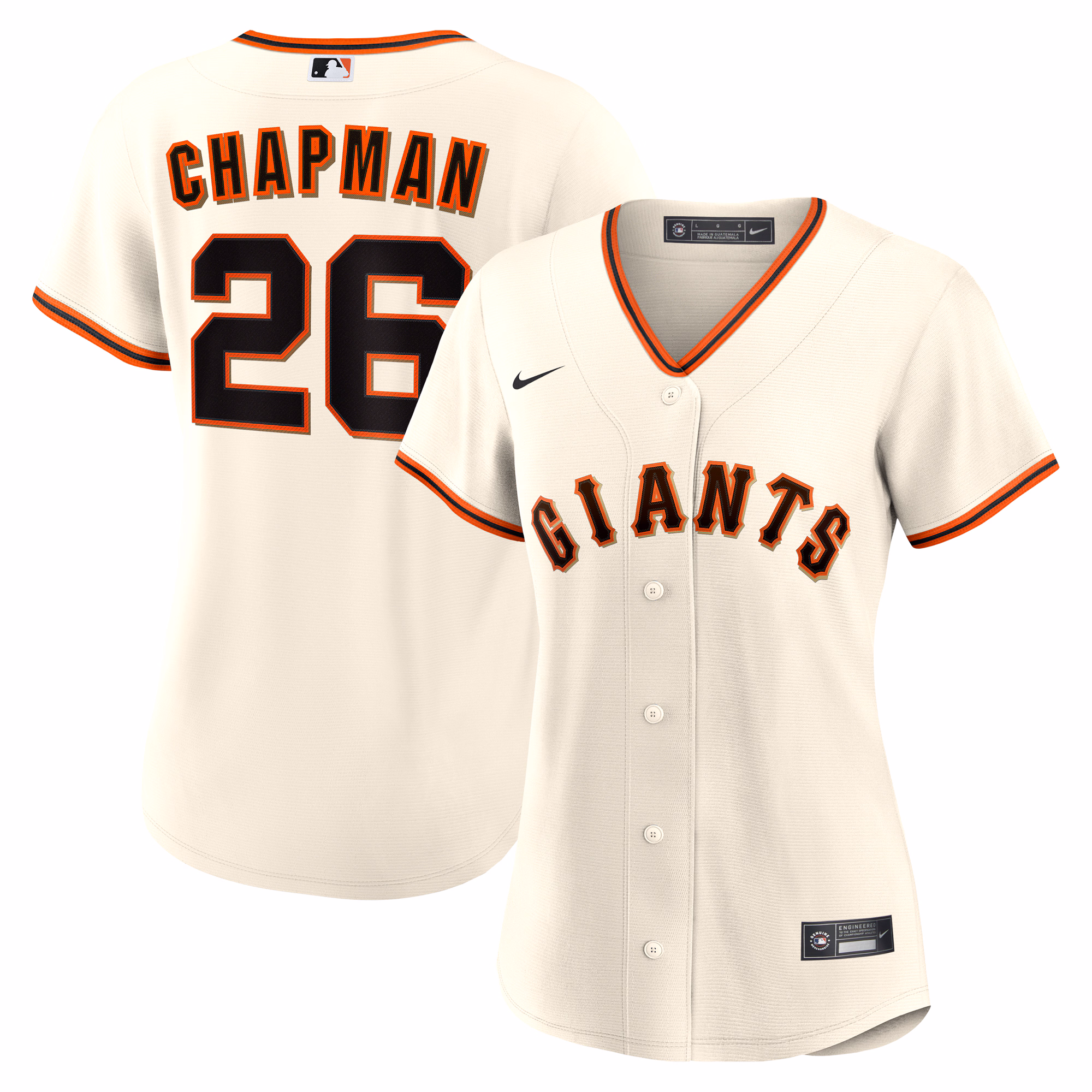 Women's San Francisco Giants Matt Chapman #26 Cream Home Replica Jersey