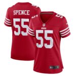 Akeem Spence San Francisco 49ers  Women's Home Game Player Jersey - Scarlet
