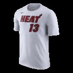 Bam Adebayo Miami HEAT Association White Name & Number Youth Tee