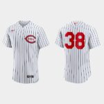 Men's Cincinnati Reds #38 Justin Dunn 2022 Field of Dreams Flex Base Jersey - White