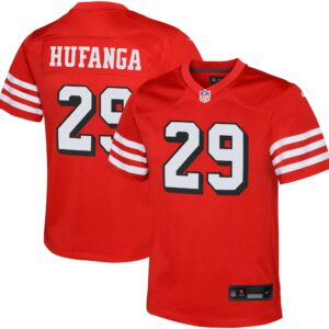 Talanoa Hufanga San Francisco 49ers Youth Game Jersey - Scarlet