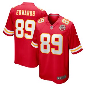 Bryan Edwards Kansas City Chiefs  Home Game Player Jersey - Red