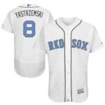Boston Red Sox #8 Carl Yastrzemski White Flexbase Collection 2016 Father's Day Stitched Jersey