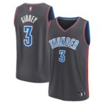 Josh Giddey Oklahoma City Thunder  2022/23 Fastbreak Jersey - City Edition - Anthracite