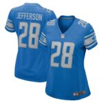 Jermar Jefferson Detroit Lions  Women's Game Jersey - Blue