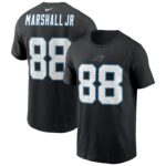 Men's Terrace Marshall Jr. Black Carolina Panthers 2021 Draft Pick Player Name & Number T-Shirt