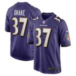 Kenyan Drake Baltimore Ravens  Game Jersey -  Purple