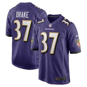 Kenyan Drake Baltimore Ravens  Game Jersey -  Purple