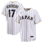 Yusei Kikuchi #17 Japan Baseball 2026 World Baseball Classic Home Stadium Jersey - White
