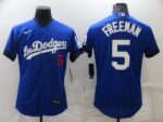 Men's Los Angeles Dodgers #5 Freddie Freeman Royal City Connect Stitched Jersey