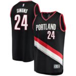 Anfernee Simons Portland Trail Blazers  Fast Break Replica Jersey - Icon Edition - Black