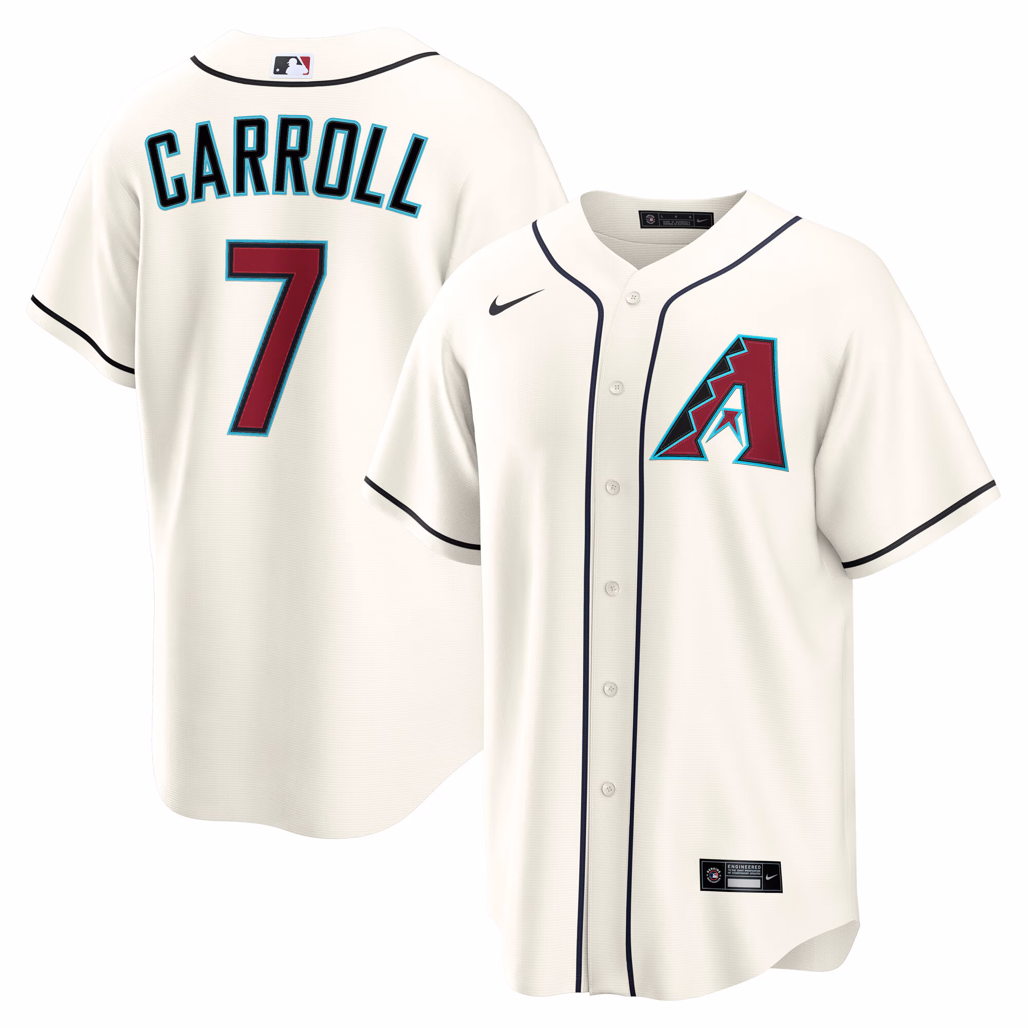 Arizona Diamondbacks Corbin Carroll #7 Cream Home Replica Jersey