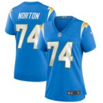 Storm Norton Los Angeles Chargers  Women's Game Jersey - Powder Blue