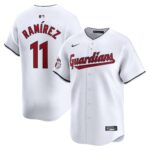 Men's Cleveland Guardians Jose Ramirez  White Home Limited Player Jersey