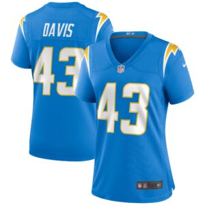 Michael Davis Los Angeles Chargers Women's Game Jersey - Powder Blue