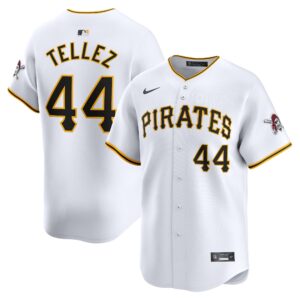 Men's Pittsburgh Pirates Rowdy Tellez  White Home Limited Player Jersey