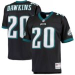 Brian Dawkins Philadelphia Eagles  Big & Tall 2004 Retired Player Replica Jersey - Black