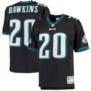 Brian Dawkins Philadelphia Eagles  Big & Tall 2004 Retired Player Replica Jersey - Black
