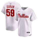 Philadelphia Phillies Jhoan Duran #59 White Home Limited Player Jersey