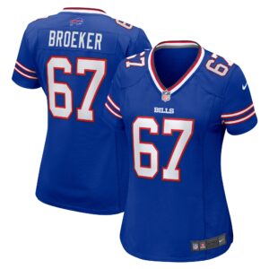 Nick Broeker Buffalo Bills  Women's Home Game Jersey - Royal