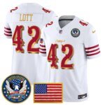 Ronnie Lott #42 San Francisco 49ers United States 250th Anniversary Patch Vapor Limited Jersey - All Stitched