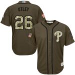 Philadelphia Phillies #26 Chase Utley Green Salute to Service Stitched Jersey