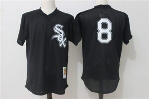 Mitchelland Ness Chicago White Sox #8 Bo Jackson Black Jersey