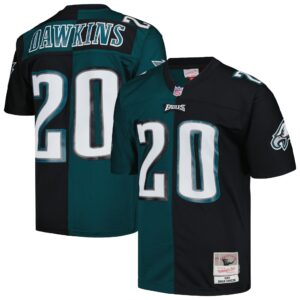 Brian Dawkins #20 Philadelphia Eagles 2004 Split Legacy Replica Jersey - Midnight Green/Black