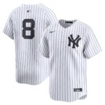 Men's New York Yankees #8 Yogi Berra  White Home Limited Player Jersey