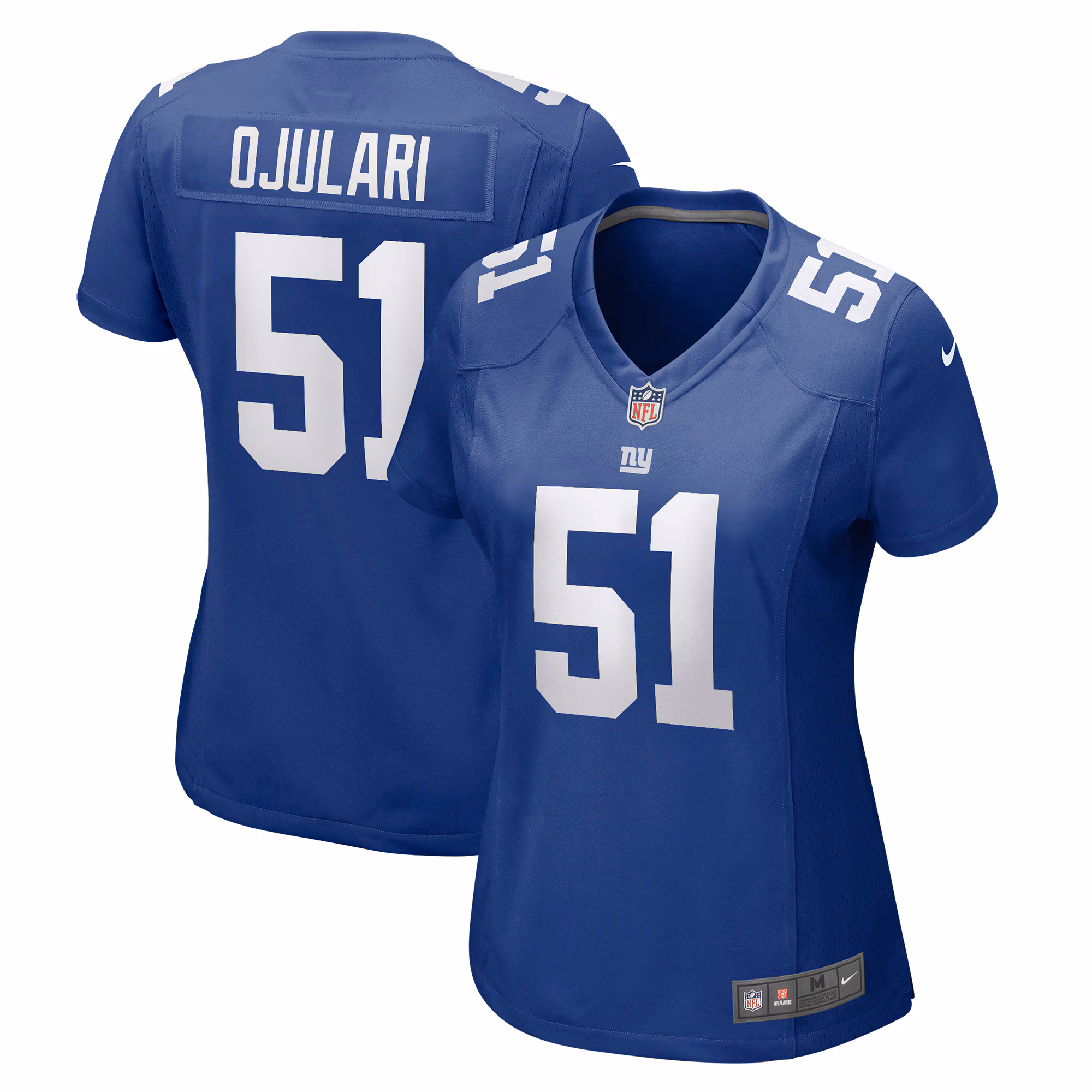 Azeez Ojulari New York Giants Women's Game Player Jersey - Royal