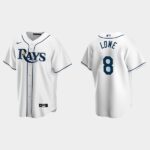 Men's Tampa Bay Rays #8 Brandon Lowe Home White Jersey