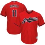 Cleveland Indians #11 Jose Ramirez Red New Cool Base Stitched Jersey