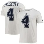 Men's Dak Prescott White Dallas Cowboys Player Pride Color Rush Name & Number T-Shirt