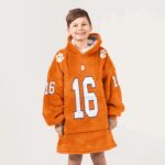 Kid 16 Clemson Football Unisex Blanket Hoodie