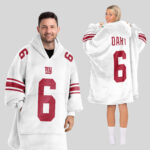 Adult J.D 6 New York G Football Unisex Blanket Hoodie