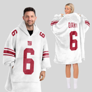 Adult J.D 6 New York G Football Unisex Blanket Hoodie