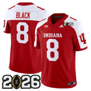 Kaelon Black #8 Ndiana Hoosiers IND 2026 CFP Final Patch Vapor Limited Jersey V2 - All Stitched