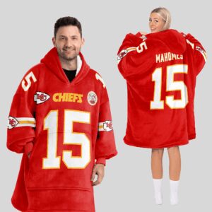 Adult P.M 15 Kansas City Football Unisex Blanket Hoodie
