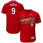St. Louis Cardinals #9 Roger Maris Red Flexbase Collection Stitched Jersey