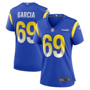 Elijah Garcia Los Angeles Rams  Women's Game Player Jersey - Royal