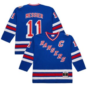 New York Rangers Mark Messier #11 Royal 1993-94 Power Play Jersey