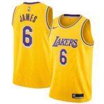 LeBron James Los Angeles Lakers 2021/22 #6 Swingman Player Jersey - Gold - Icon Edition