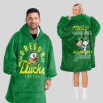 Adult Oregon Football Unisex Blanket Hoodie