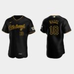 Men's Pittsburgh Pirates #18 Ben Gamel Black Alternate Flex Base Jersey